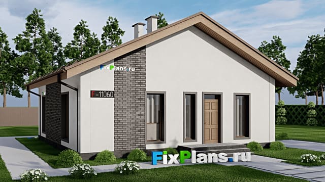 Одноэтажный дом F-11060