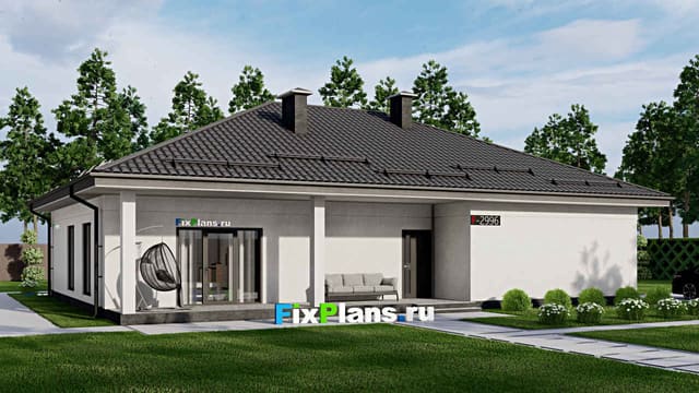 Одноэтажный дом F - 2996